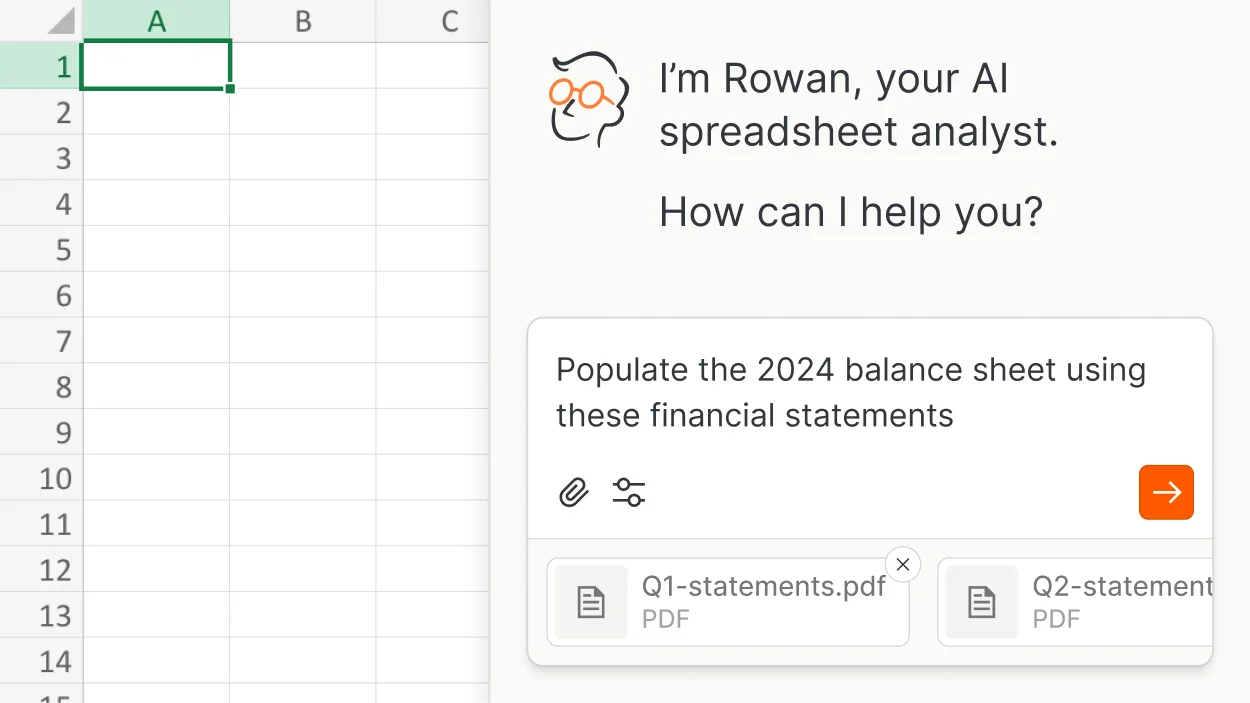 Rowan AI web interface