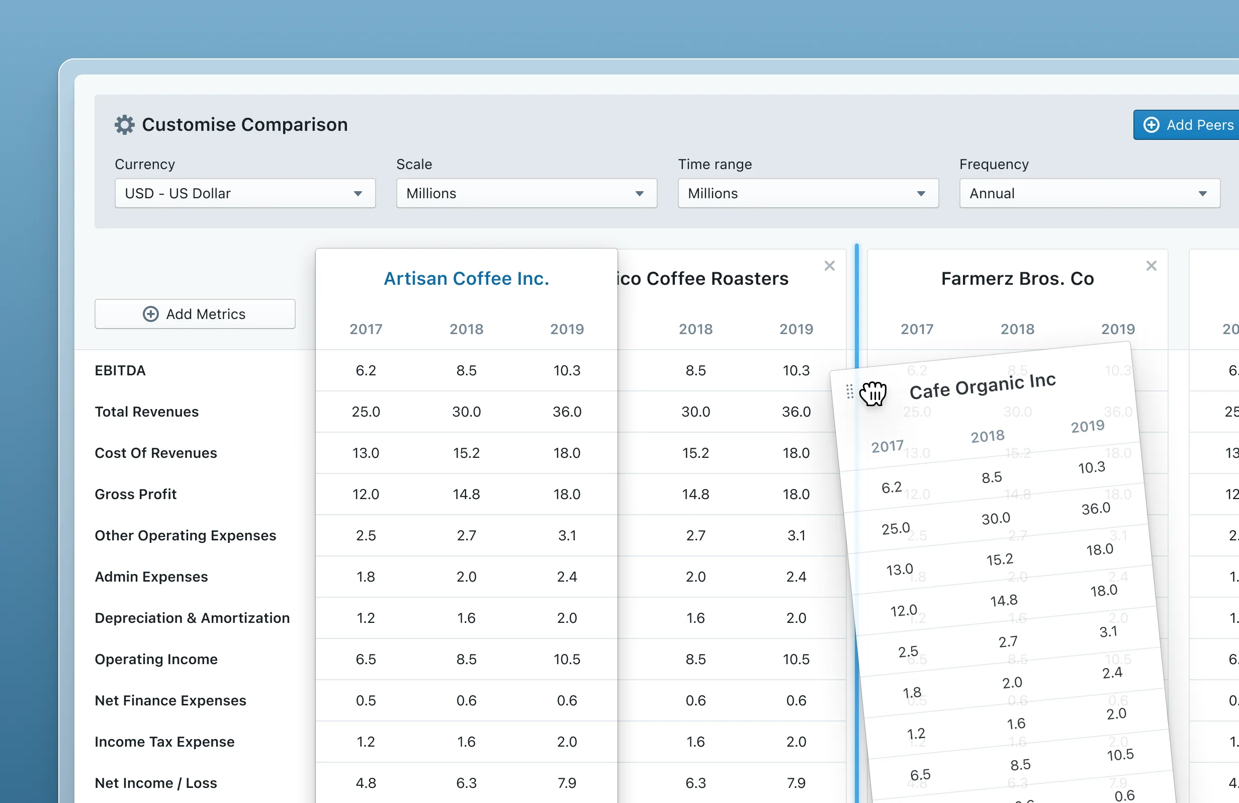 Oaknorth web interface