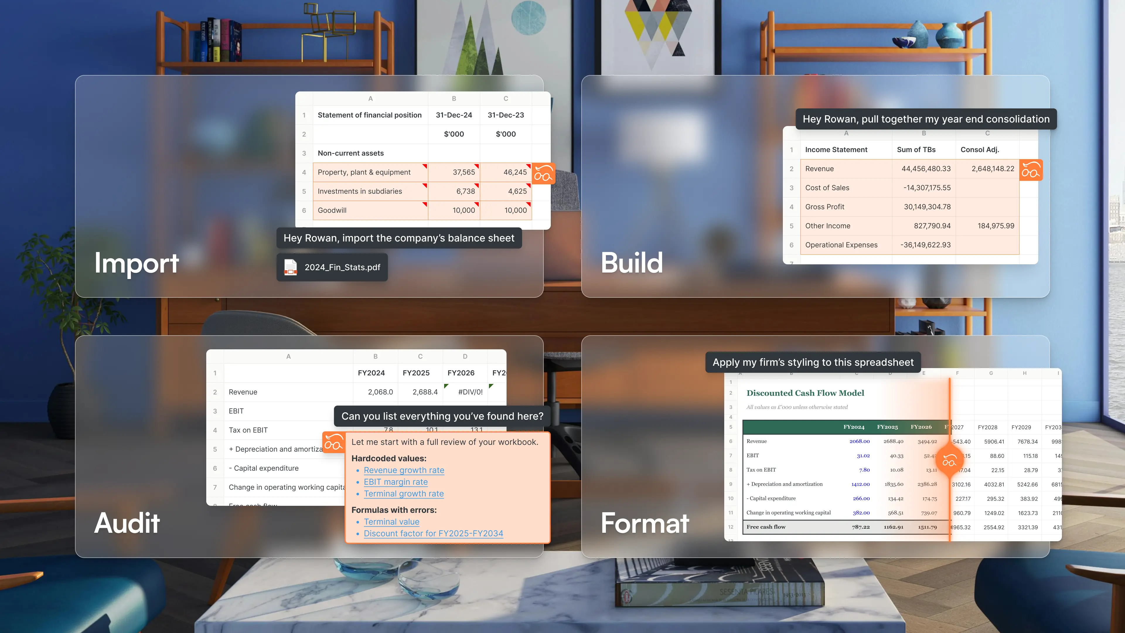 Rowan AI core features